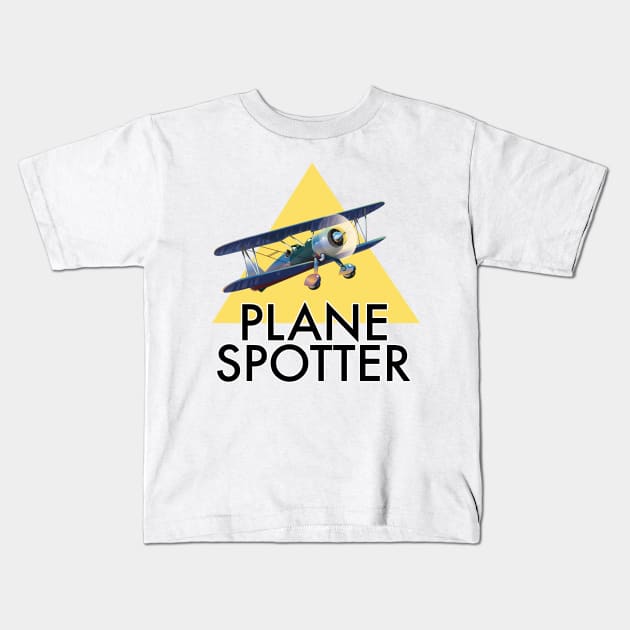 Plane Spotter Kids T-Shirt by nickemporium1